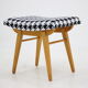 1970s Wood Stool, Czechoslovakia