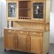 Vintage 1970 Danish Brutalist Light Oak Dining Cabinet, Henning Kjærnulf style