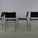 Set of four leather dining chairs by Martin Visser for Spectrum Holland
