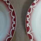 6 assiettes plates anciennes Digoin et Sarreguemines