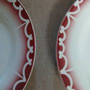 6 old Digoin and Sarreguemines dinner plates