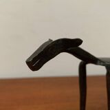 Mid-century wrought iron animal sculpture