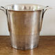 Art Deco champagne bucket, silver metal