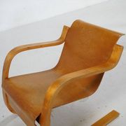 Ensemble de chaises longues cantilever n° 31 par Alvar Aalto, années 1930.