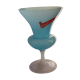 Vase opaline bleu