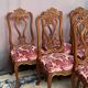 Ensemble de 6 chaises de style Régence.