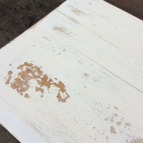 Table de ferme shabby chic vintage