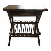 Table de chevet en rotin et bambou