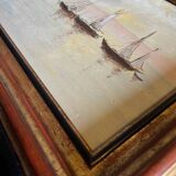 HSP Marine painting "Sailboats in calm weather" + frame