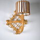 Pair of rattan sconces 1960