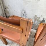 Paire de chaises Pierre Chapo S11