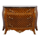 Commode hollandaise Louis XV à marqueterie de damier, années 1960