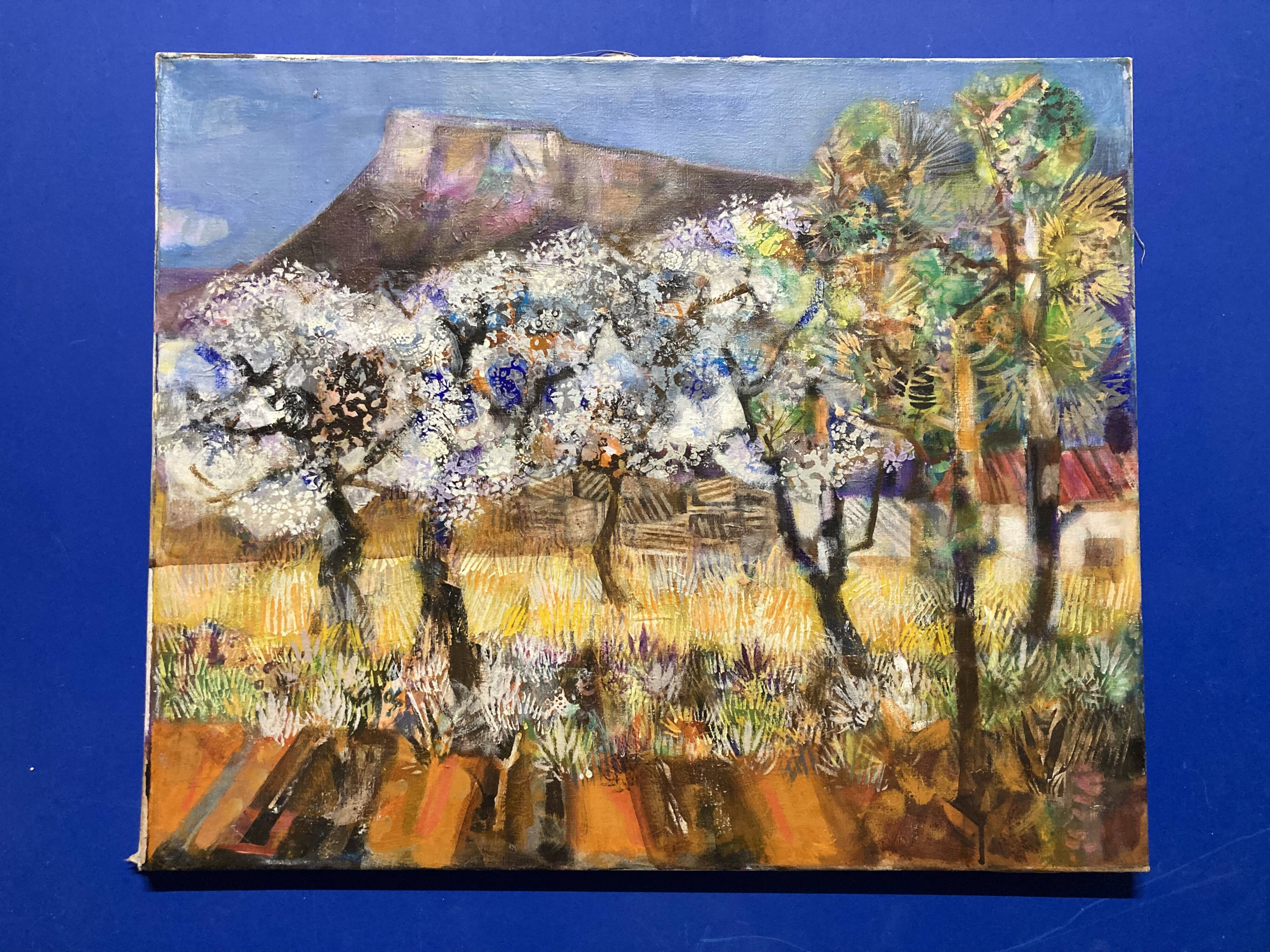 Thalmos, The Holy Mountain Sainte-Victoire, Oil on canvas