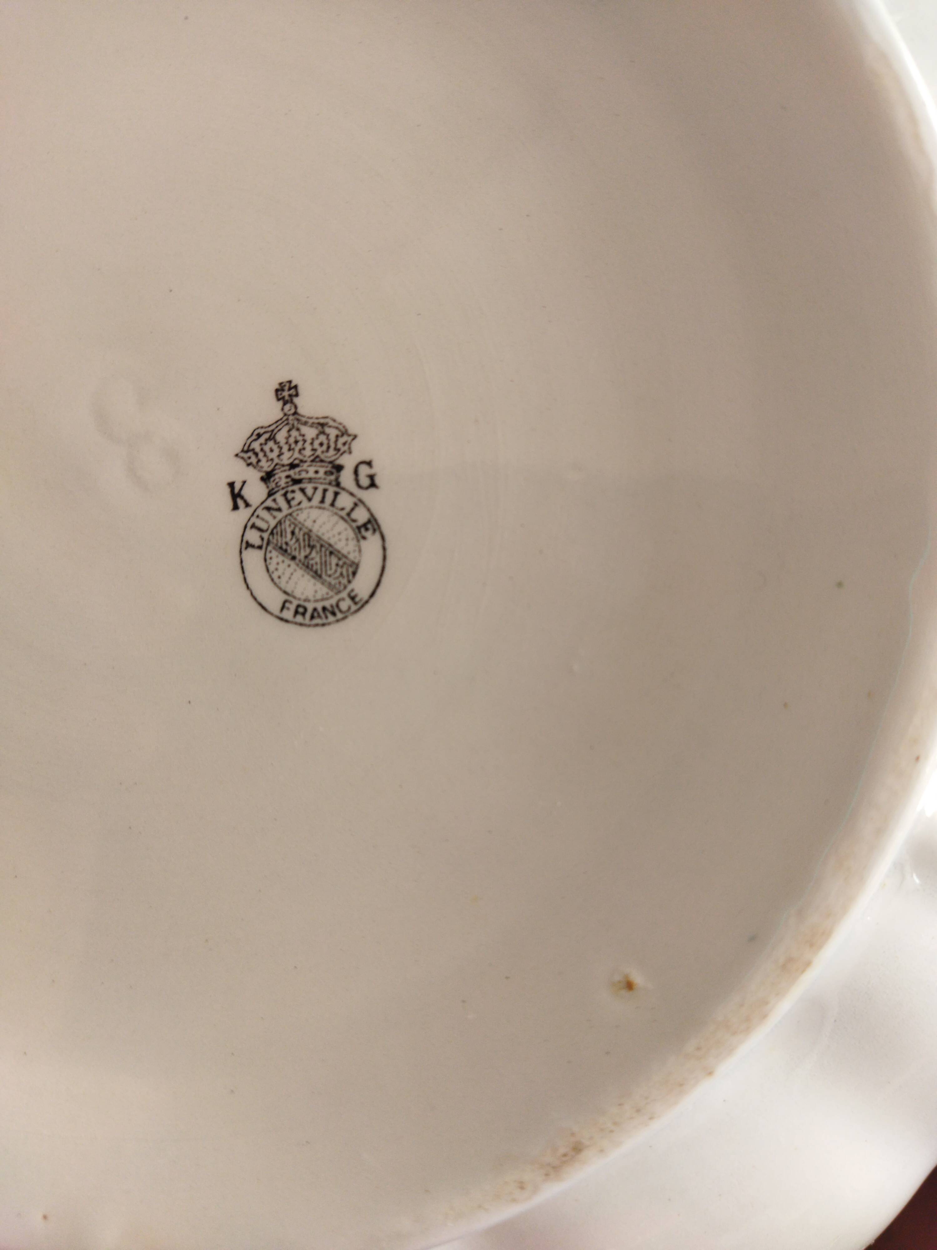 "Fine Street Lamp" salad bowl KG Lunéville
