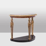 Empire style console with caryatid decoration. Circa 1880.