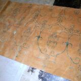 Vintage Tibetan Modern handmade carpet 112cm x 365cm 1980s, 1B769