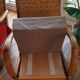 Fauteuil en teck et rotin style colonial indonésien
