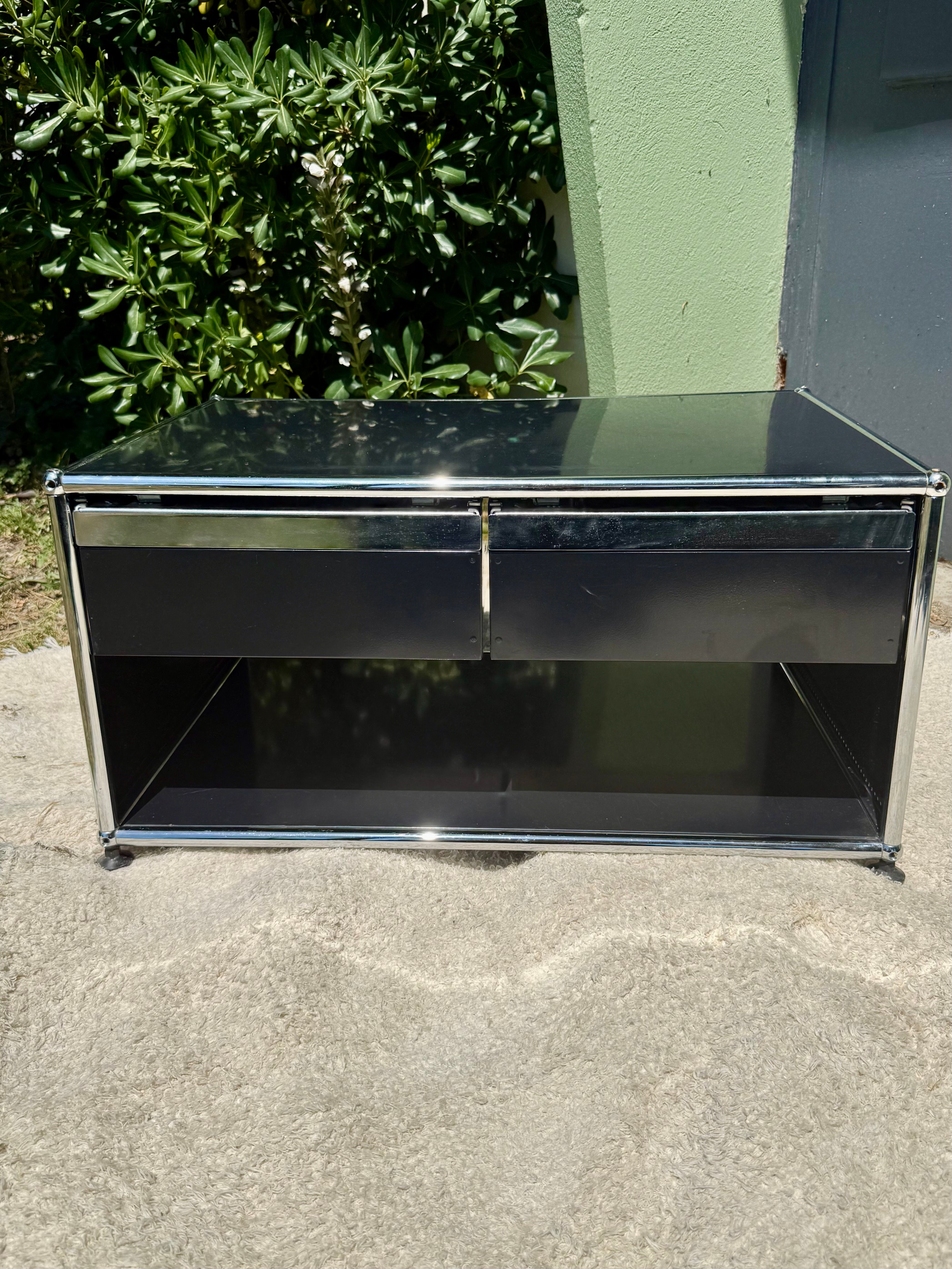 USM Haller Black Furniture – Nightstand / TV Unit / Coffee Table