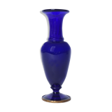 Vase bleu en verre