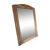 Miroir bois biseau