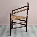 Chaise triangulaire hollandaise Bobbin Turners, années 1900.