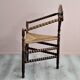 Chaise triangulaire hollandaise Bobbin Turners, années 1900.