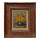 Still life with yellow flowers in a vase, ca. 1930-1950