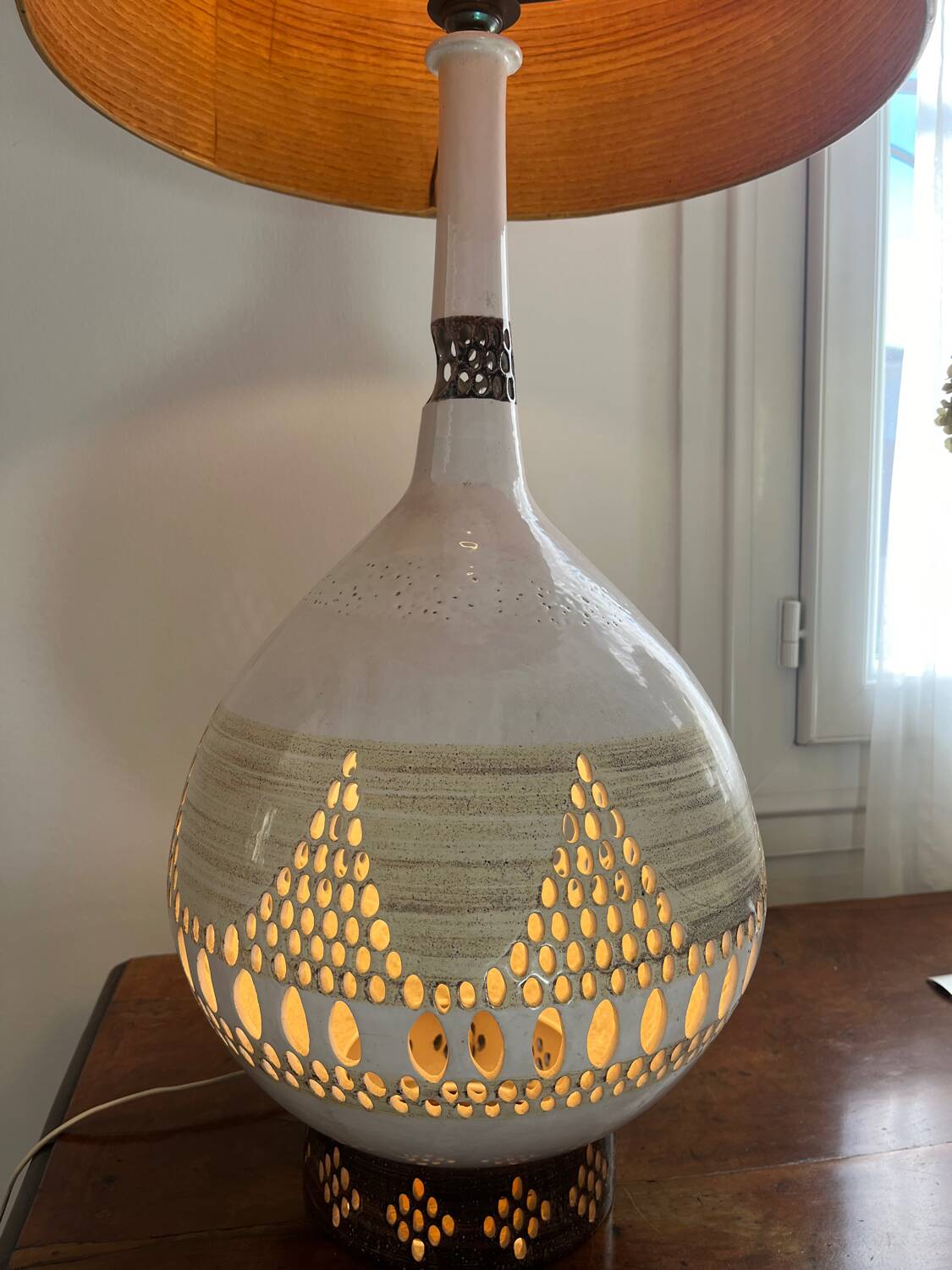 Ceramic lamp G. Pelletier 1960