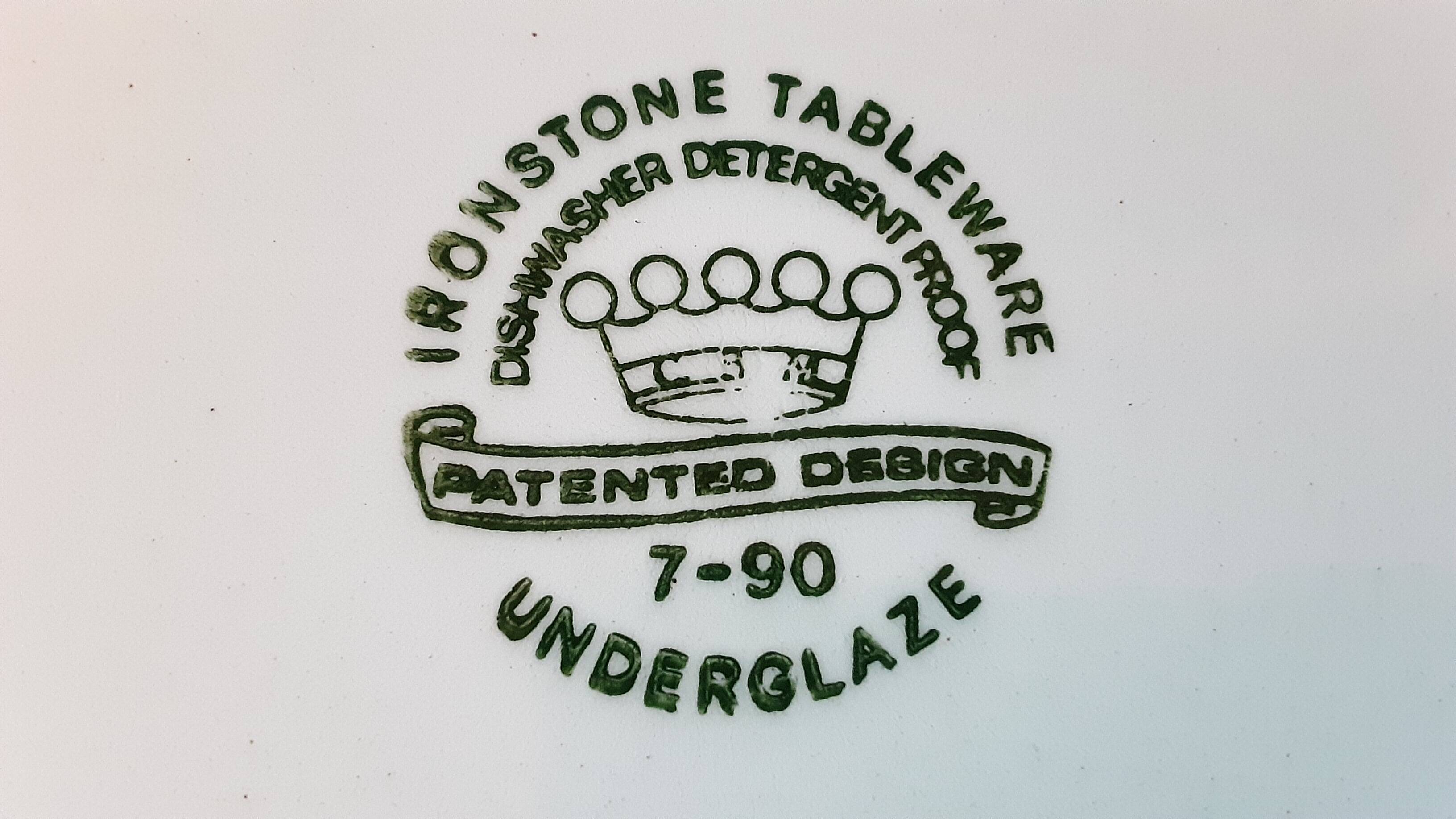 Set of 4 deep plates Ironstone