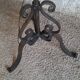 Wrought iron tripod floor lamp from the early 20th century – classical style