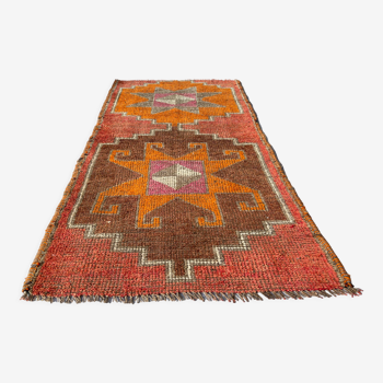 Tapis herki traditionnel kurde vintage