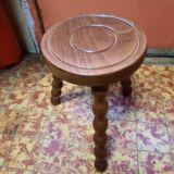 Wooden tripod stool