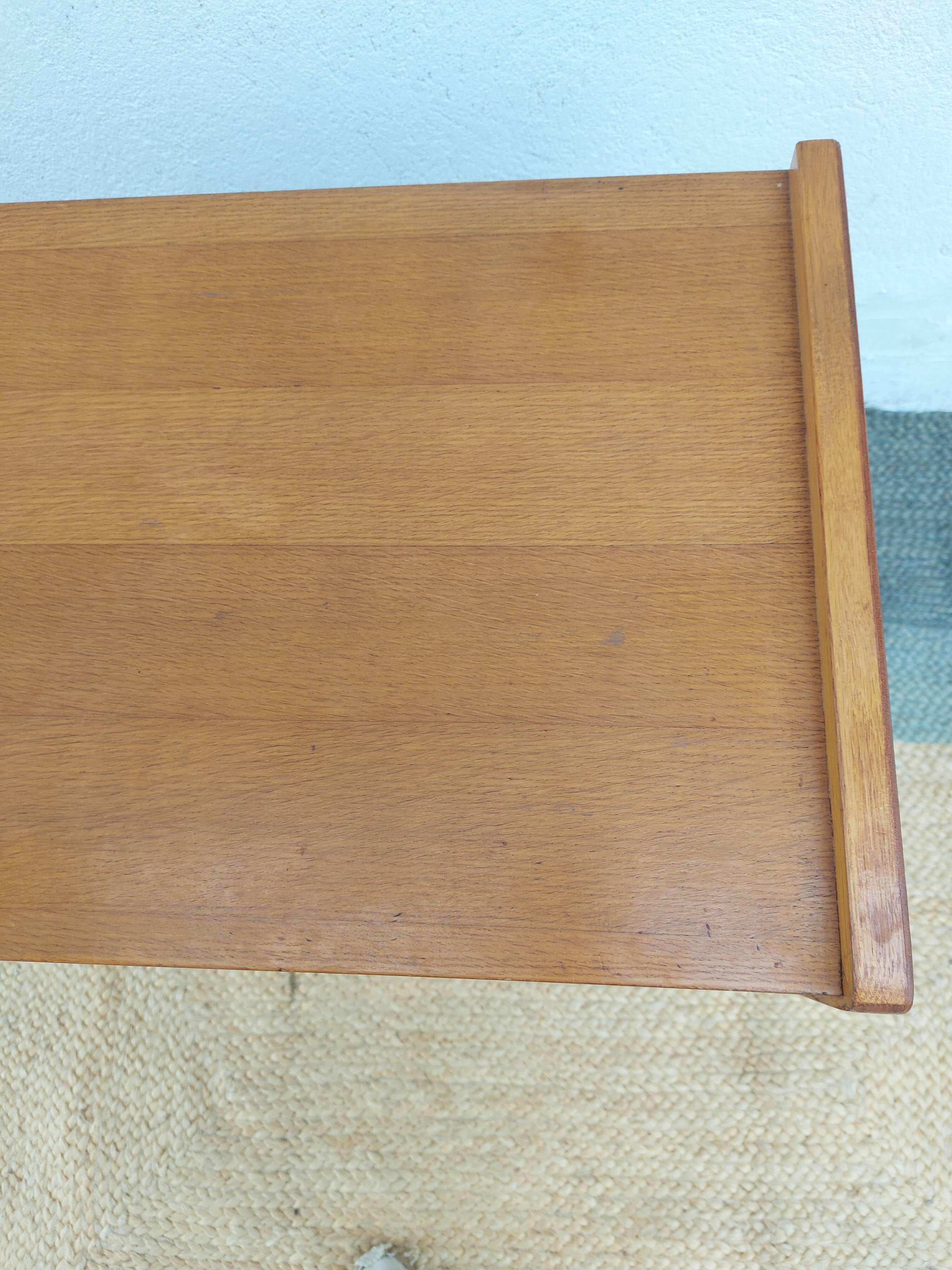 commode pieds compas, osier, vintage