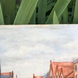 Oil on canvas seen from Bruges