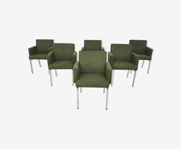 Ensemble de six chaises par Hein Salomonson pour AP originals , Pays-Bas 1960