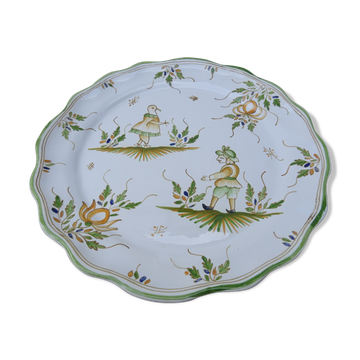 Assiette à décor de grotesque