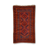 Hand-knotted colourful oriental rug 145x86cm