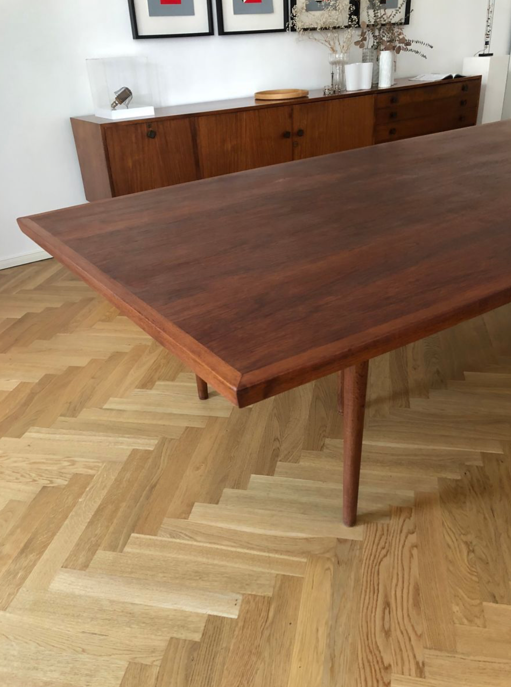 Teak dining table by Arne Vodder for Sibast, 1960
