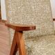Vintage green granola ethnic design armchair