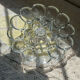 Crystal glass egg dish/tray by August Walther Glass