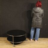 1980s coffee table on casters