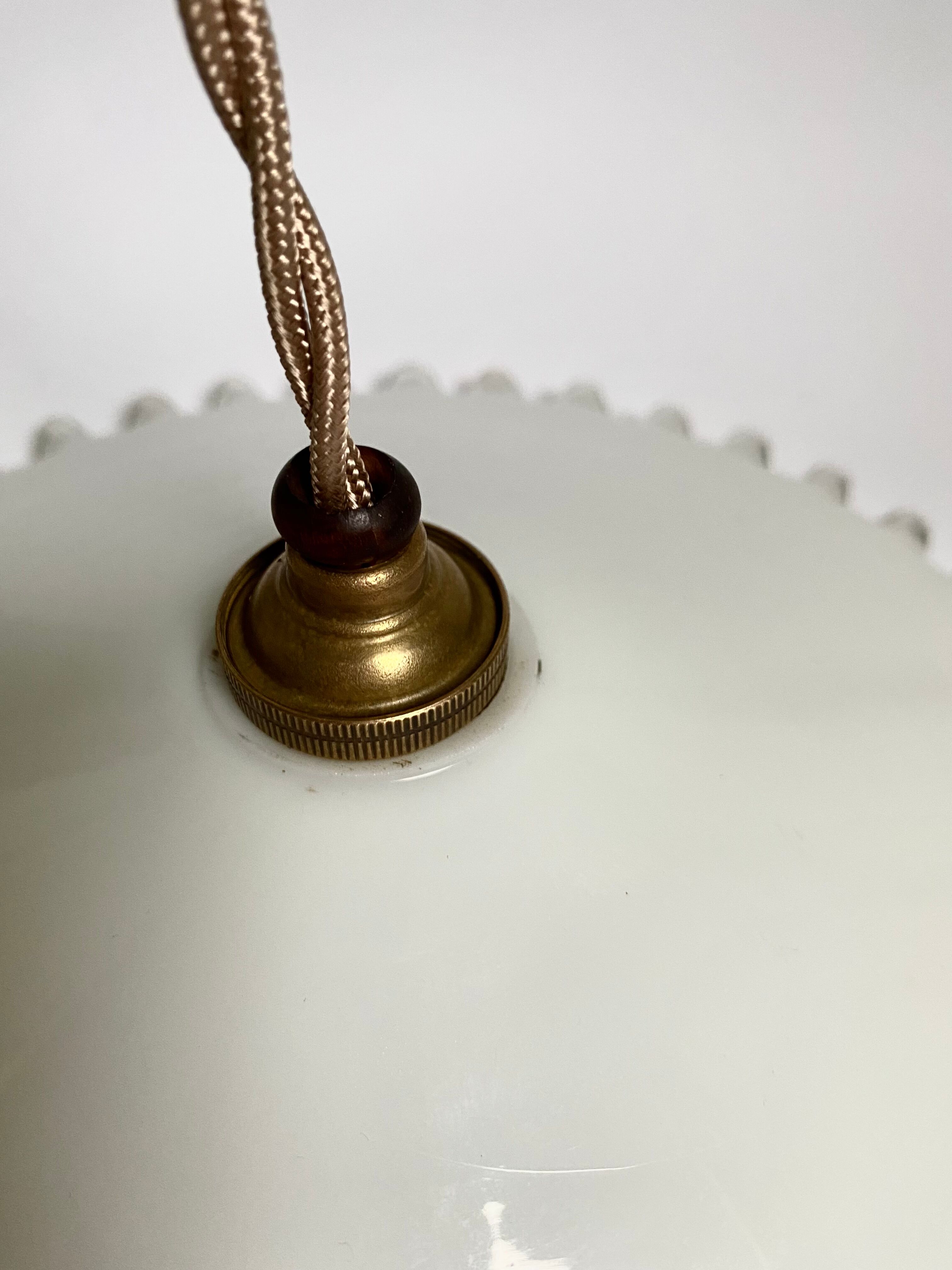 Suspension opaline ombrelle câble 2 m au choix