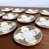 Set of 11 Rare Bread & Butter Plates by Barker Bros Ltd, Sandringham Pattern, Made in 1930-1937