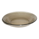 Grand plat en verre fumé 27,5 cm