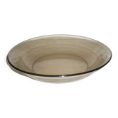 Grand plat en verre fumé 27,5 cm