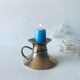 Old bronze church candle holder