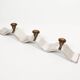 Brutalist 1990s 'Wave' aluminium and brass candelabra