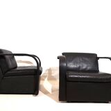 Otto Zapf Arcona ensemble de 2 fauteuils en cuir pour Art Collection
