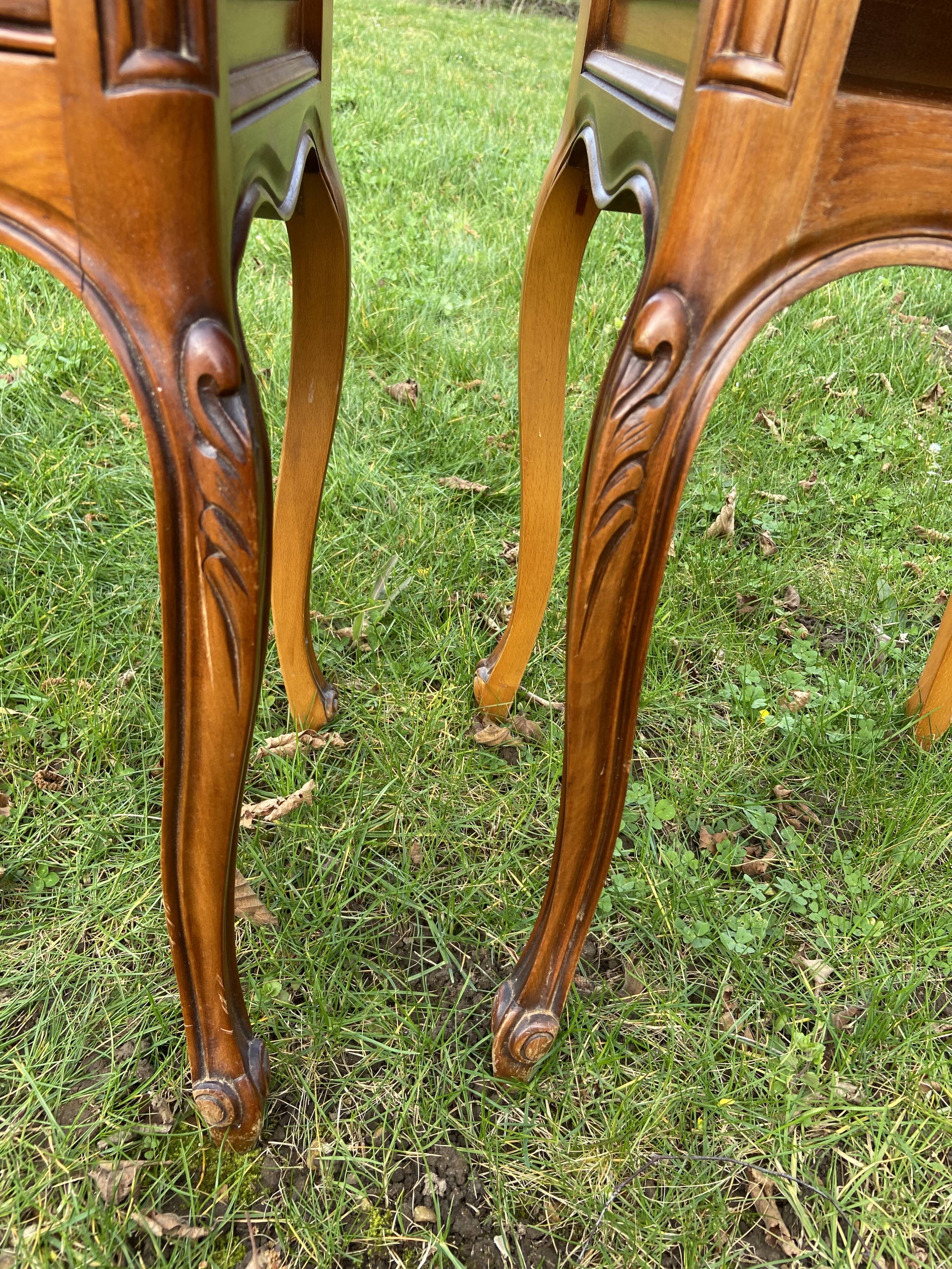Pair of Bedside Tables Louis XV Style