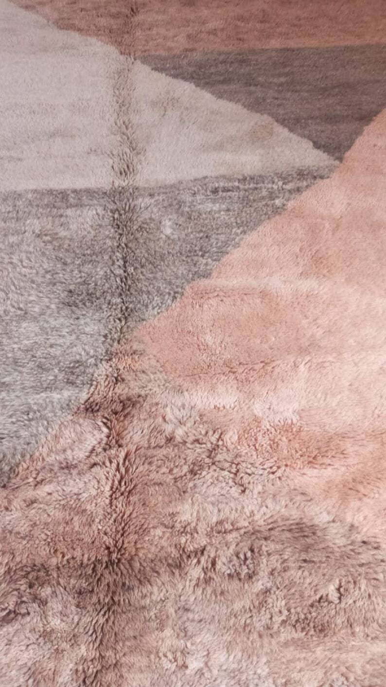 Azilal brown rug woven in natural wool size 150×250
